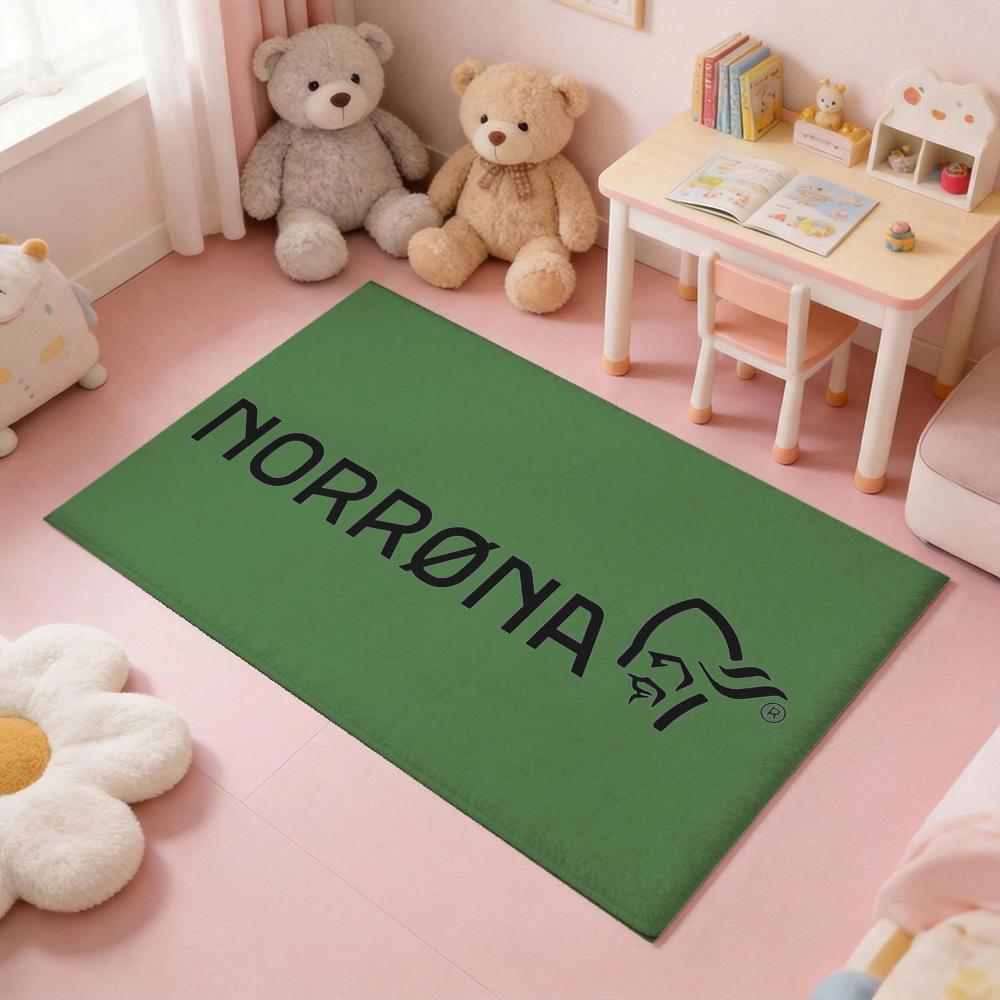 n-norrona Sport brand Floor Mat Thickened Soft Flannel Rug – Non-Slip, Absorbent & Wear-Resistant Indoor Mat for Entryway, Living Room & Daily Home Use