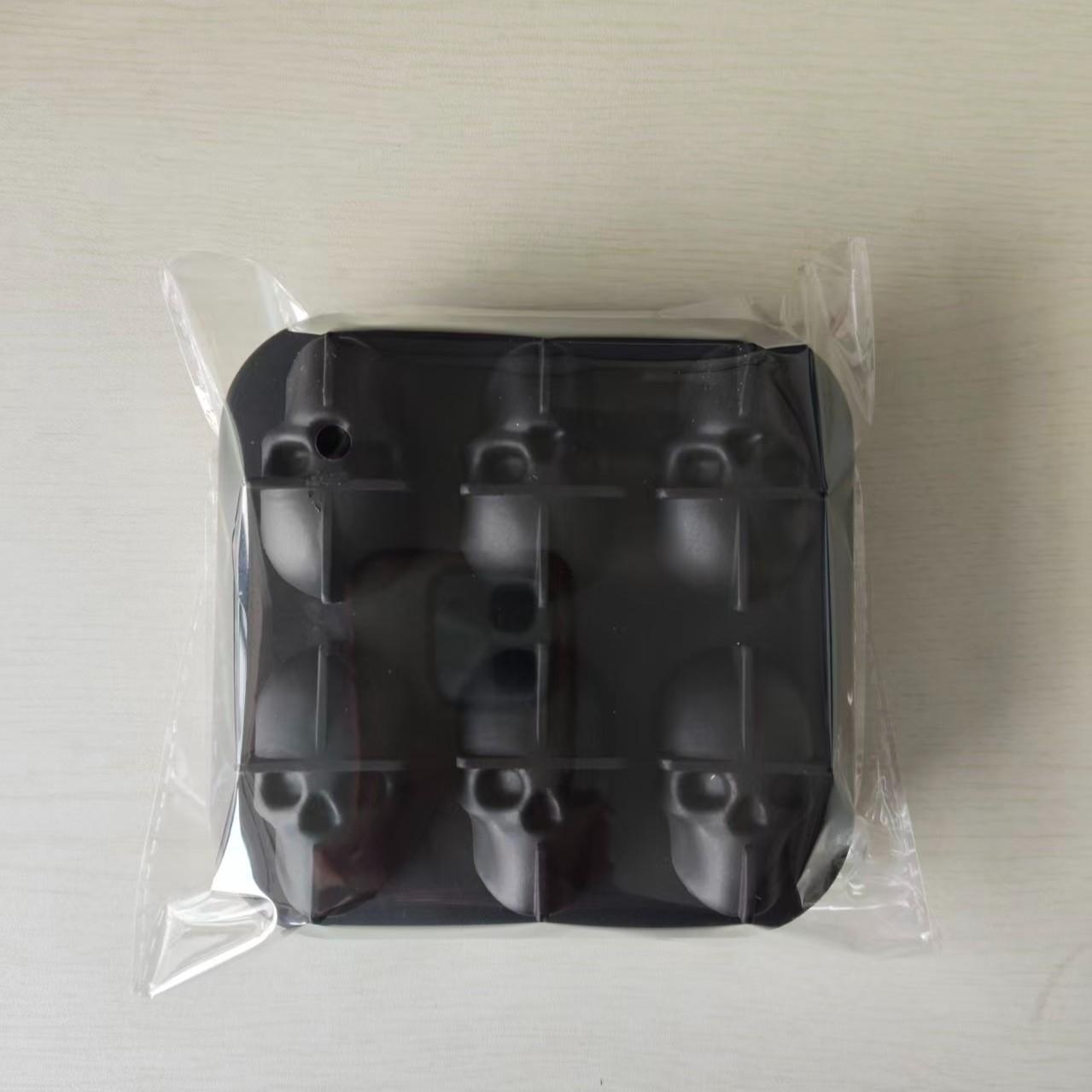Skull Ice Cube Mold, Silicone BPA-Free Freezer Tray, Ice Cube Trays for Freezer, Kitchen Party DIY Soft Drink Coffee Soda Halloween Decor, Home Accessories