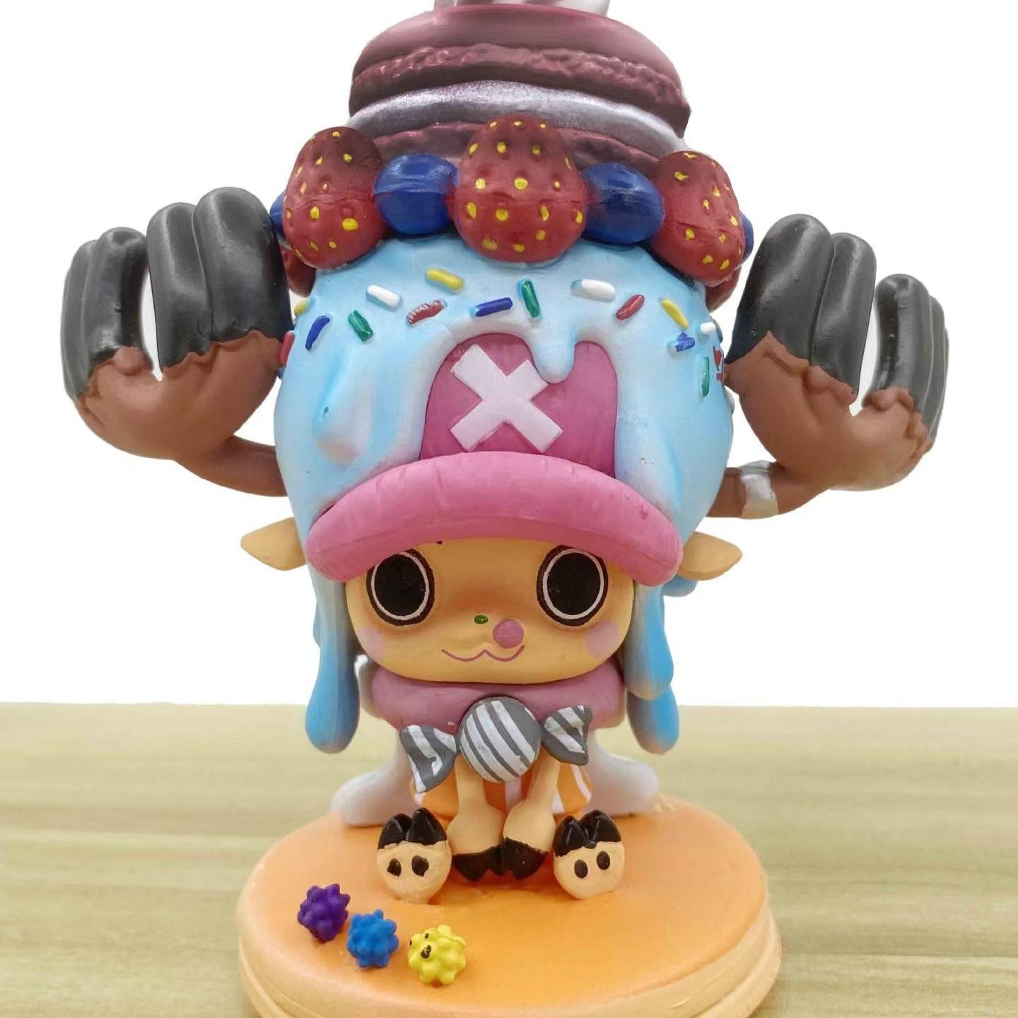 One Piece Chopper Cake Pop Figure, Anime Collectible Model Car Ornament, Birthday Gift Idea, Perfect for One Piece Fans