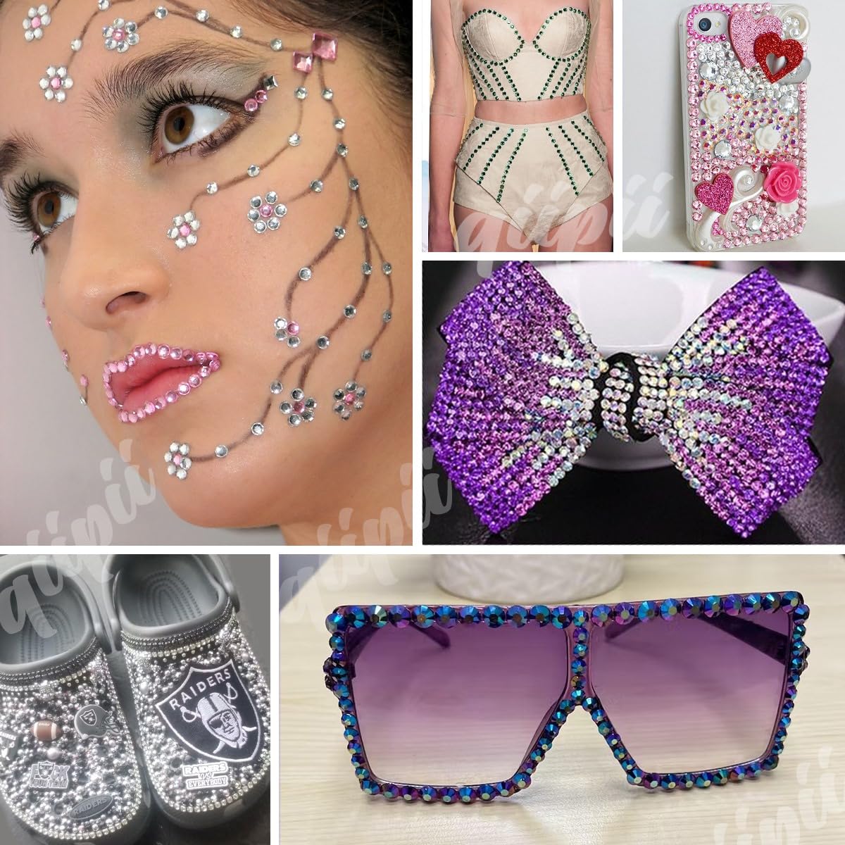 1Box 24 Color Semi-circular Jelly Rhinestones Charms 3mm Multi-colors Flatback Resin Nail Gems for Bedazzling Kit with 3Pcs 10ml B7000 Adhesive Glue Tweezers DIY Phone Case Headphones,Book Nail Decor