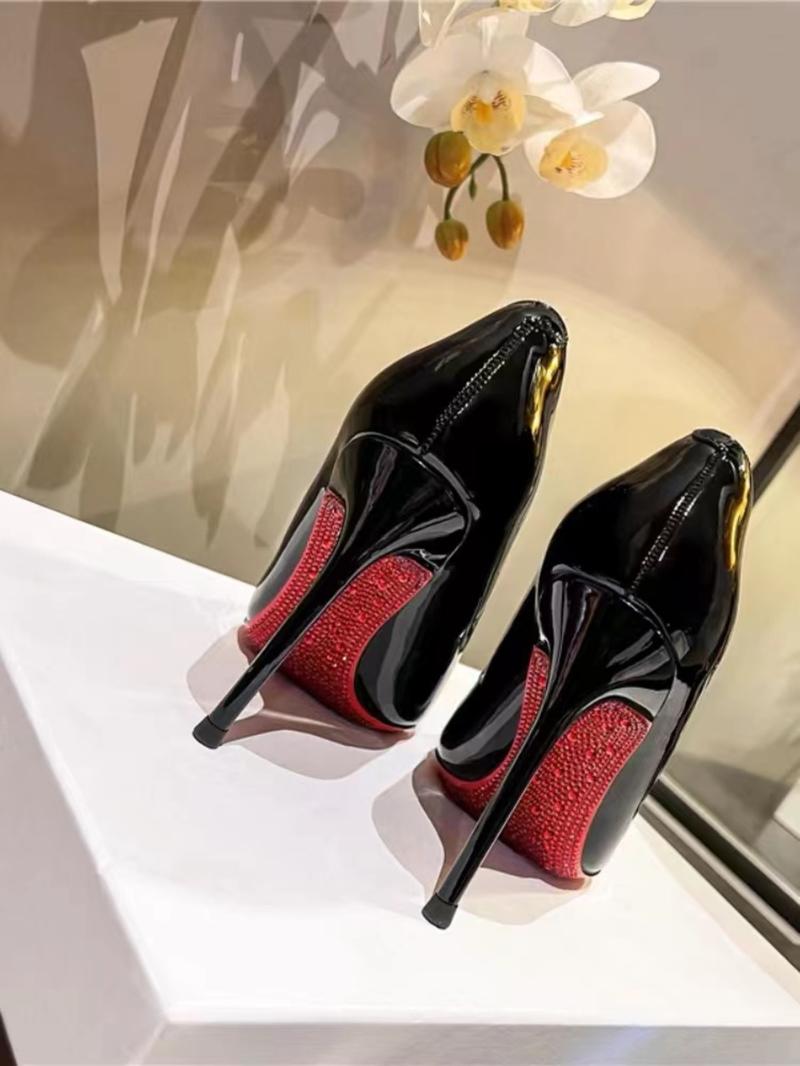 Women's Simple Slip-On High Heel Single Shoe, Elegant Four-Season Wearable Shoes, Perfect for Parties & Daily