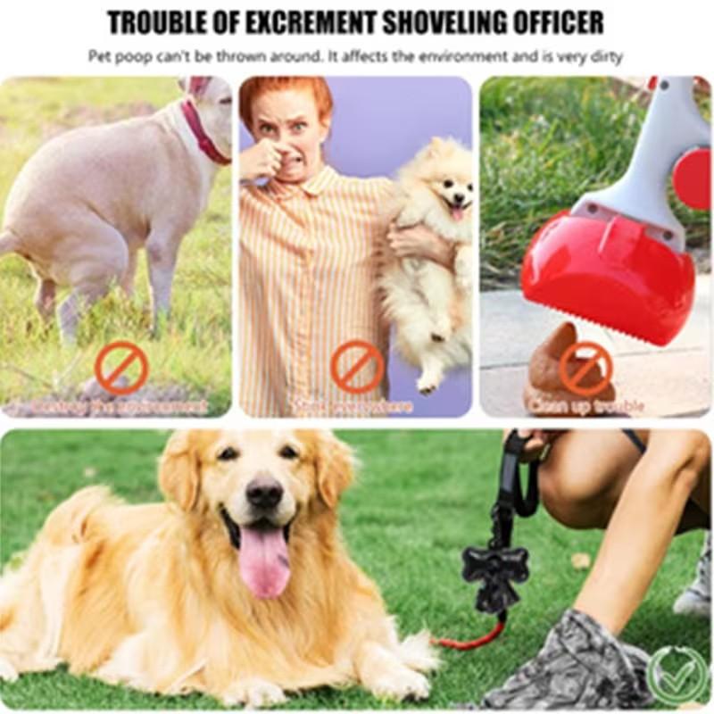 12pcs Random Color High-Quality Pet Waste Bags, Portable Easy Tear Dog Trash Bags Supplies, Thick Leak-Proof Durable, Ideal for Outdoor Walking and Daily Cleaning