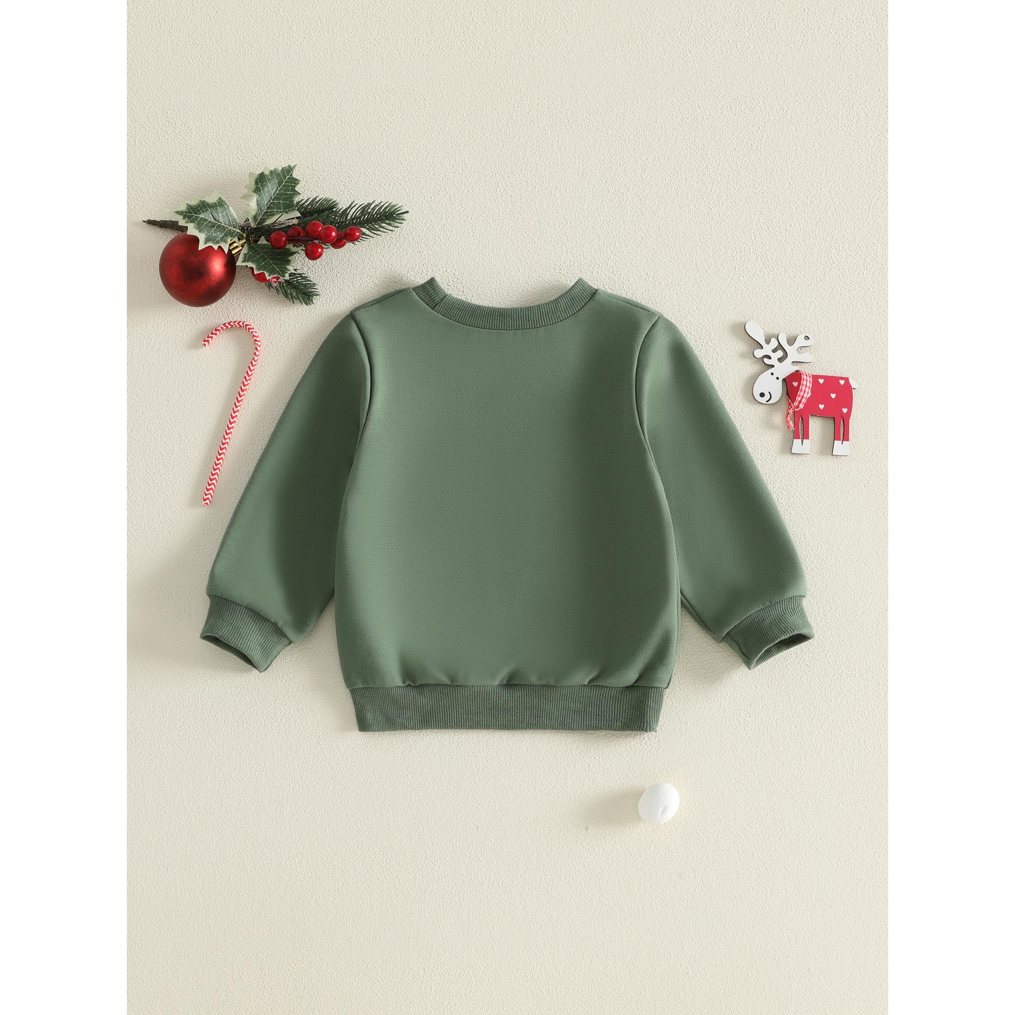 Toddler Baby Little Boy Girl Christmas Sweatshirts Long Sleeve Embroidery Pullover Tops Fall Winter 1-5 Years Toddler Baby Little Boy Girl Christmas Sweatshirts Long Sleeve Embroidery Pullover Tops Fall Winter 1-5 Years
