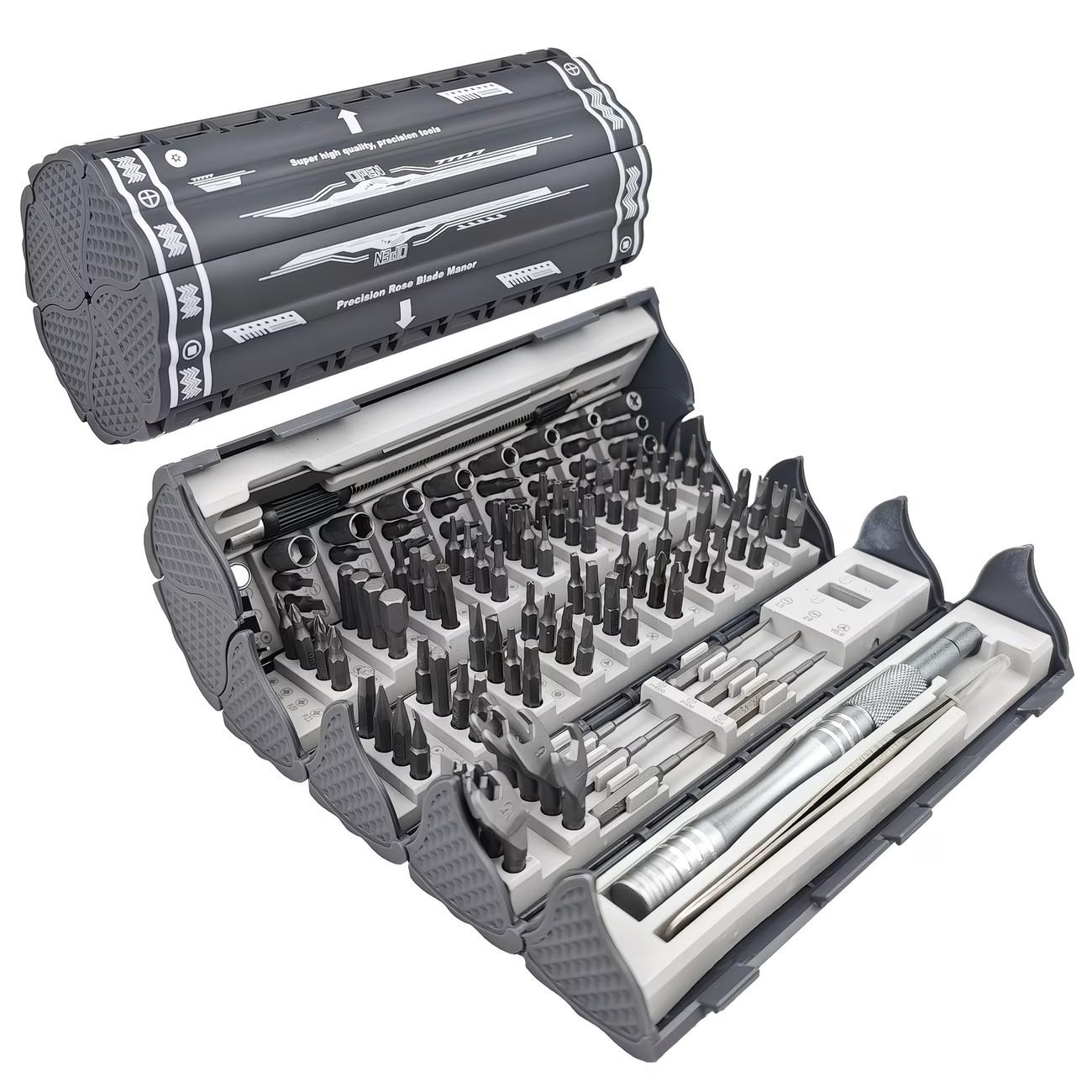 128-In-1 Precision Screwdriver Set, Professional Magnetic Repair Tools with 120 Bits, Ideal for Electronics, Computers, Laptops, Game Consoles, Durable Design, Versatile Use