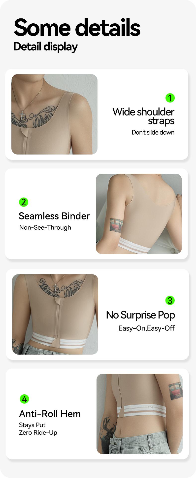 Seamless minimizer bra Big chest binder seamless binder Sprts bra for big Compressive sports bra sports bra for women compression sport bra seamless underwear low cut top flat wireless bras for women