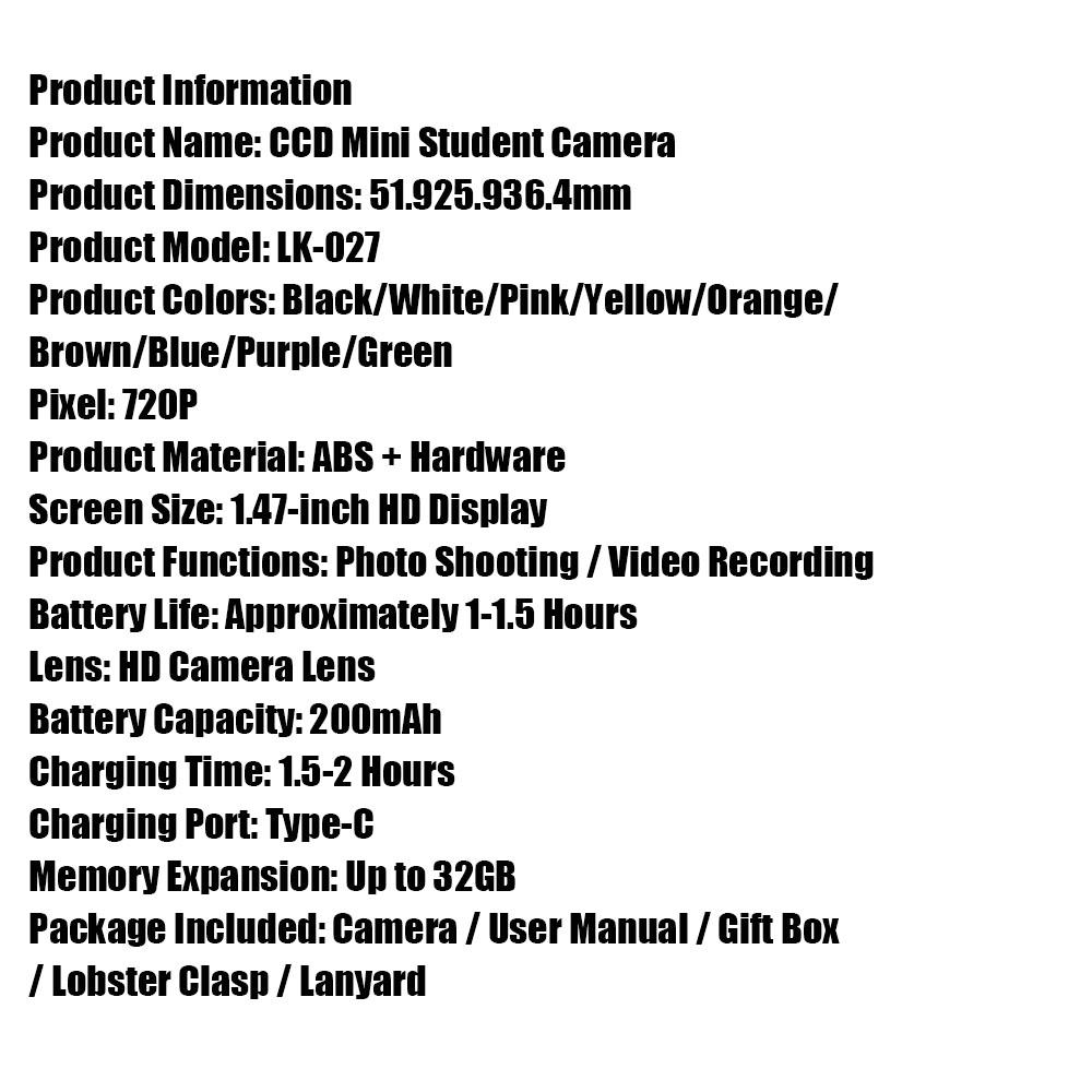 CCD Flip Screen Keychain Video Camera! Full Set with 32GB Storage, Reader & Adapter. Capture HD Moments Anytime. Cute, Portable, Ideal Christmas Surprise!