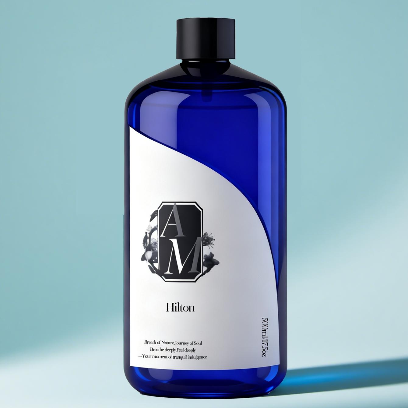 Hilton Taste 500ML Aromatic Oil, Reed Diffuser Refill Liquid, Home Indoor Air Freshener, Bathroom Essential Oil, Aromatherapy