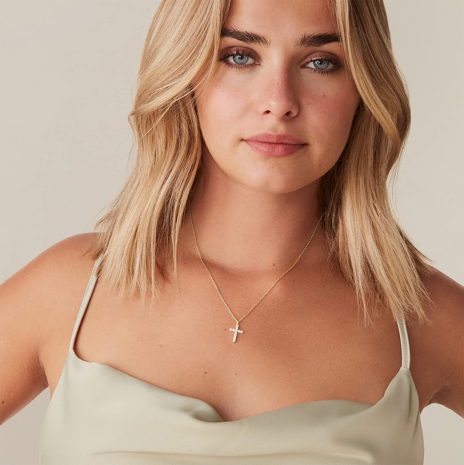 EAMTI Easter Cross Necklace for Women Men EAMTI Easter Cross Necklace for Women Men