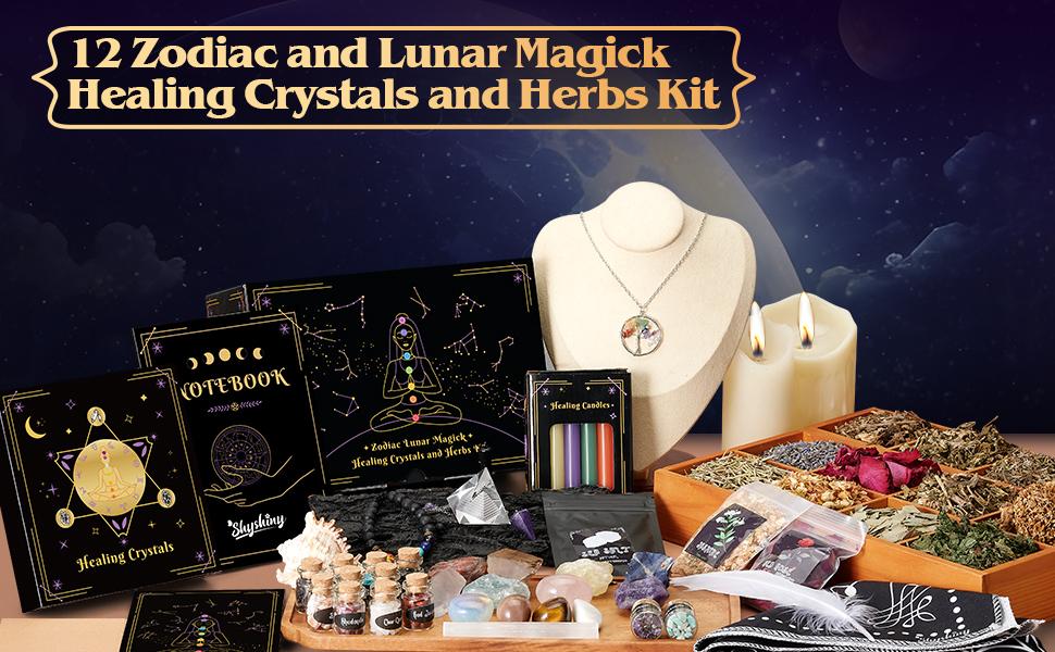 80 Pack Witchcraft Supplies Kit, Witch Starter Kit for Beginners