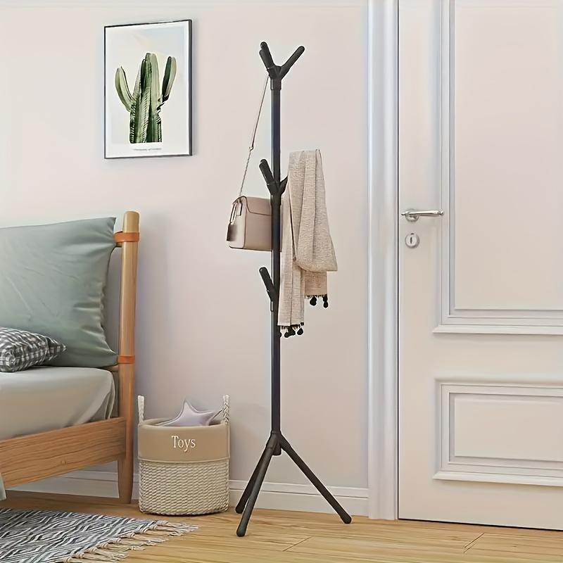 Modern space-saving multi-functional vertical hanger - equipped with a single rod suspension system, suitable for bedrooms, corridors, and small apartments, easy to assemble, minimalist Nordic style