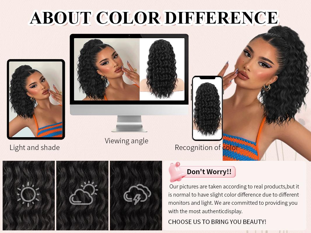 Iridescent Curly Ponytail Extension Drawstring Ponytail for Black Women 18 Inch Synthetic Pony Tails Hair Extensions Iridescent Curly Ponytail Extension Drawstring Ponytail for Black Women 18 Inch Synthetic Pony Tails Hair Extensions