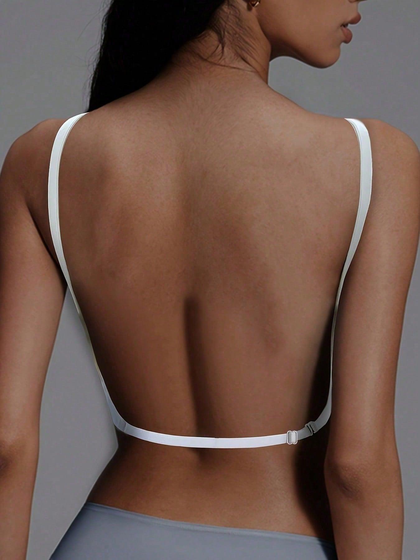 Women's Seamless Backless Bra, Multi-Strap Convertible Strap Wireless Push-Up Basic Underwear Bra, Suitable for Wedding Dresses and Party Gowns
