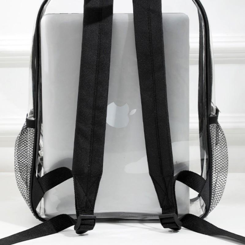 Transparent PVC Waterproof Backpack, Large Capacity School Bag, Travel Backpack for Men and Women, Durable and Lightweight Design