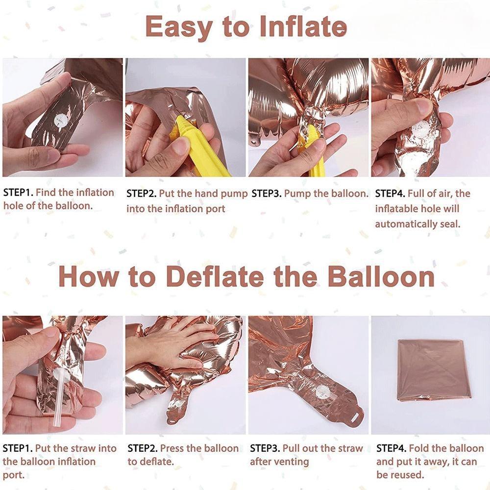 Romantic Rose Gold 3D Number Balloons, Metallic Birthday Decor, Wedding Anniversary Backdrop, Photo Booth Props, Party Wall Decoration, Durable Foil Balloons for Celebration, Event Decorations.