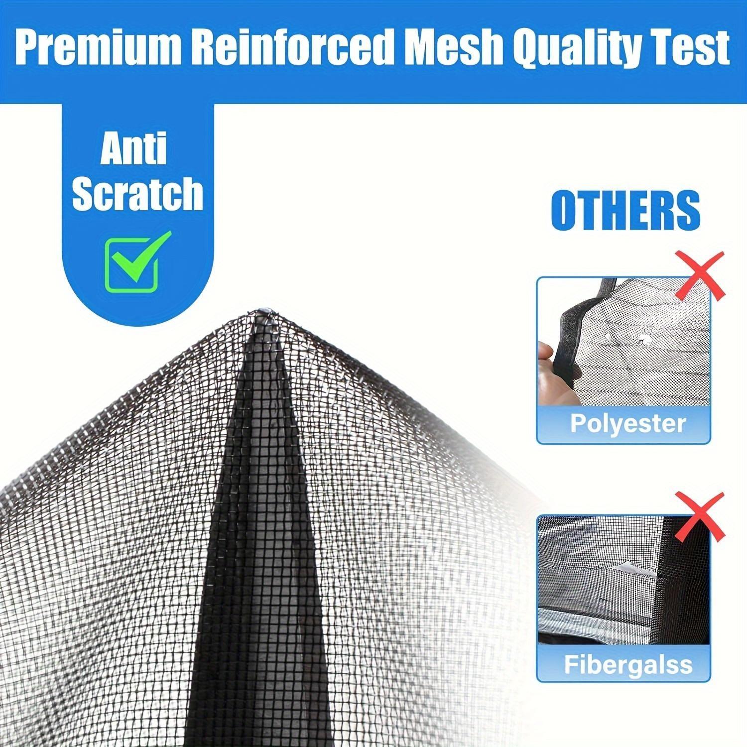 Self-Sealing Heavy-Duty Mesh Partition, Screen Door, Hands-Free Design, Bug-Proof , Pet & Kid Friendly, Available in Two Sizes