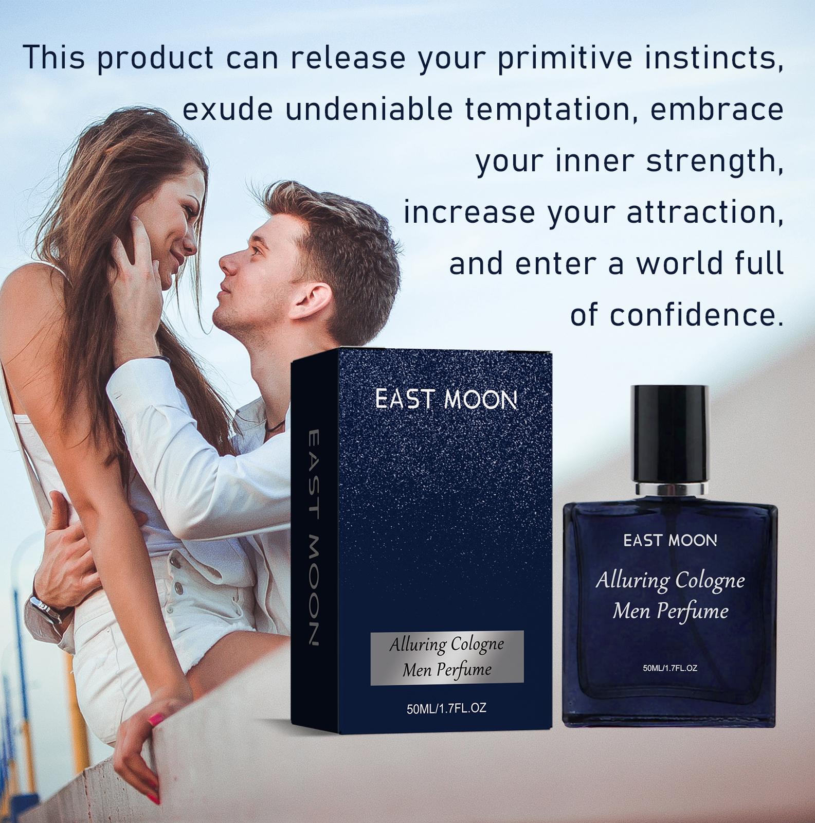 East Moon Men's Cologne - Fresh Natural Elegant Long-Lasting Fragrance for Gentlemen, Ideal for Dating Atmosphere