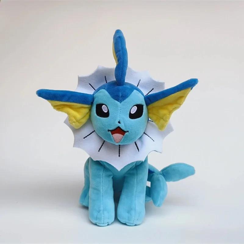 Pokemon Eevee-Vaporeon Huggable Kawaii Stuffed Animal, 25cm Anime TV Game Plush Toy, Funny Gift for Kids, Huggable Stuffed Animal, Kawaii Stuffed Animals