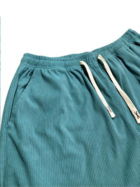 Women's Corduroy Jogger Pants, Drawstring Waist, Pockets Design, Casual Sportswear for Fall & Winter, Daily Wear Comfortable Fit, Workout Casual Baggy