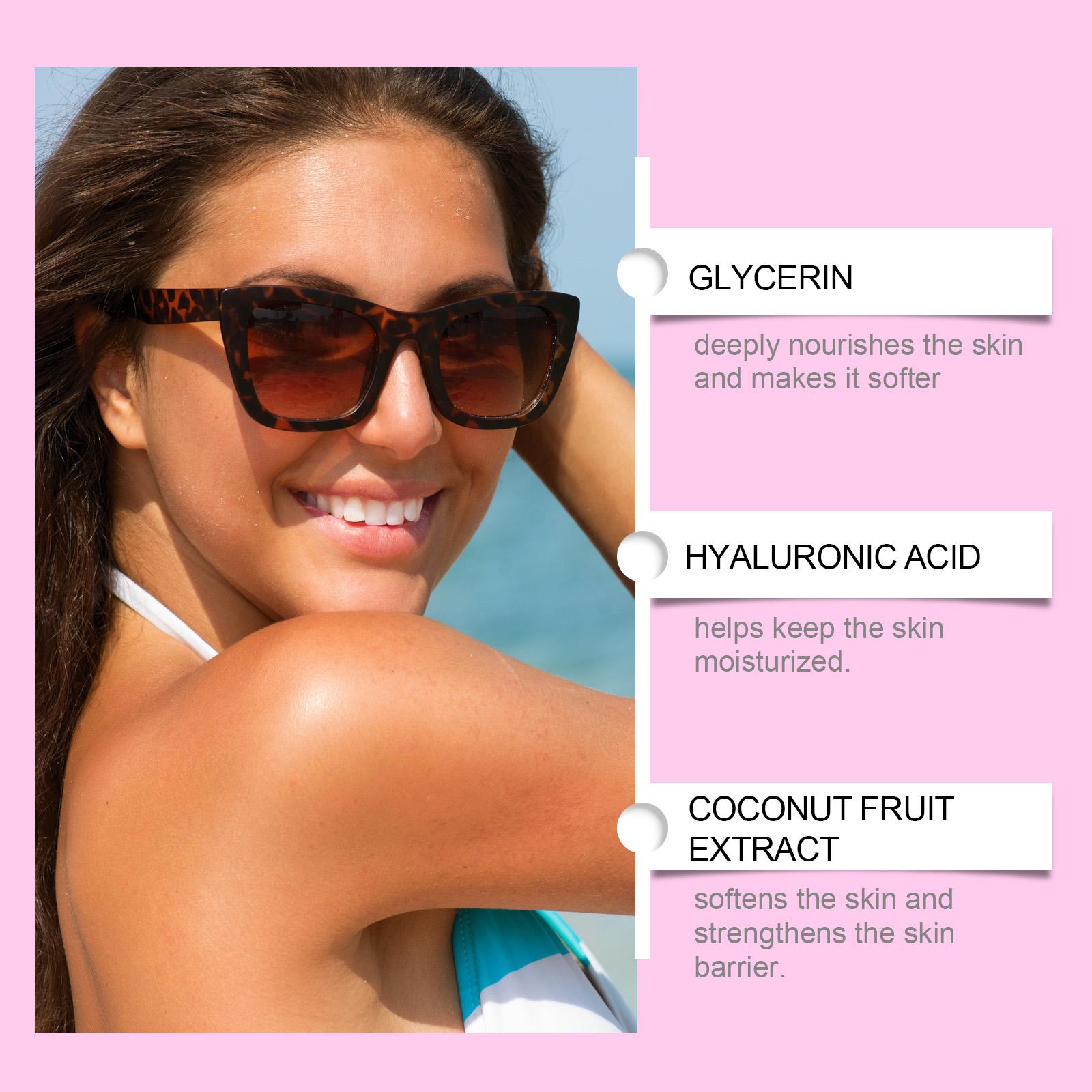 Moisturizing Self-Tanning Serum, 60ml Sunless Tanner for a Natural Bronzed Glow on Body & Face, Lessening UV Exposure for Adults, Fresh And Clean, Indoor, Lessening Long-Time Uv Exposure, Soothing And Repairing, Without Sun Exposure