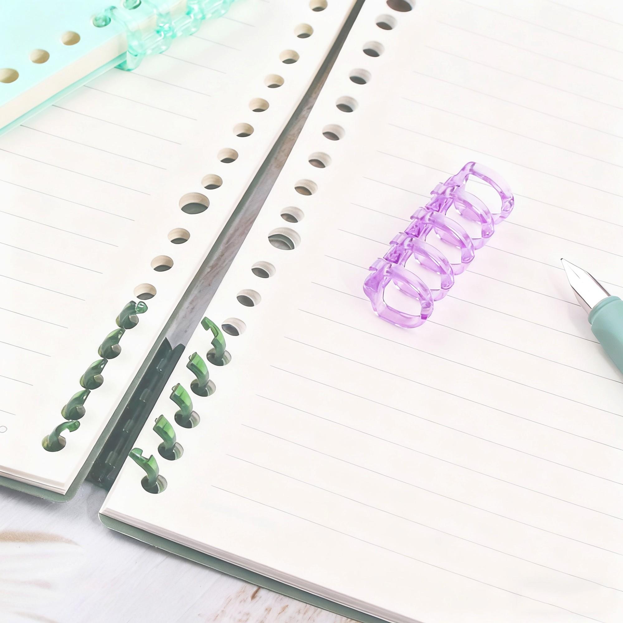 A4 Size Loose Leaf Cover Set, Colorful Transparent Matte Page Book Sleeve, Durable PP Material, for Notebooks, Contracts, Office Supplies, Office Stationery Supplies