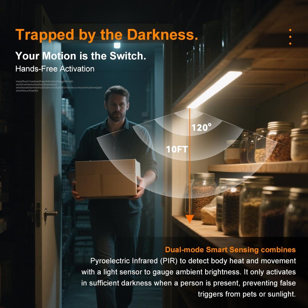 Two-Pack Rechargeable Motion Sensor LED Lights, Magnetic Wire-Free Under Counter Lighting, Battery Powered Under Cabinet Light, Adjustable Brightness & Color Night Light for Kitchen Bedroom Bedside Staris Bathroom Pantry Hallway Two-Pack Rechargeable Motion Sensor LED Lights, Magnetic Wire-Free Under Counter Lighting, Battery Powered Under Cabinet Light, Adjustable Brightness & Color Night Light for Kitchen Bedroom Bedside Staris Bathroom Pantry Hallway