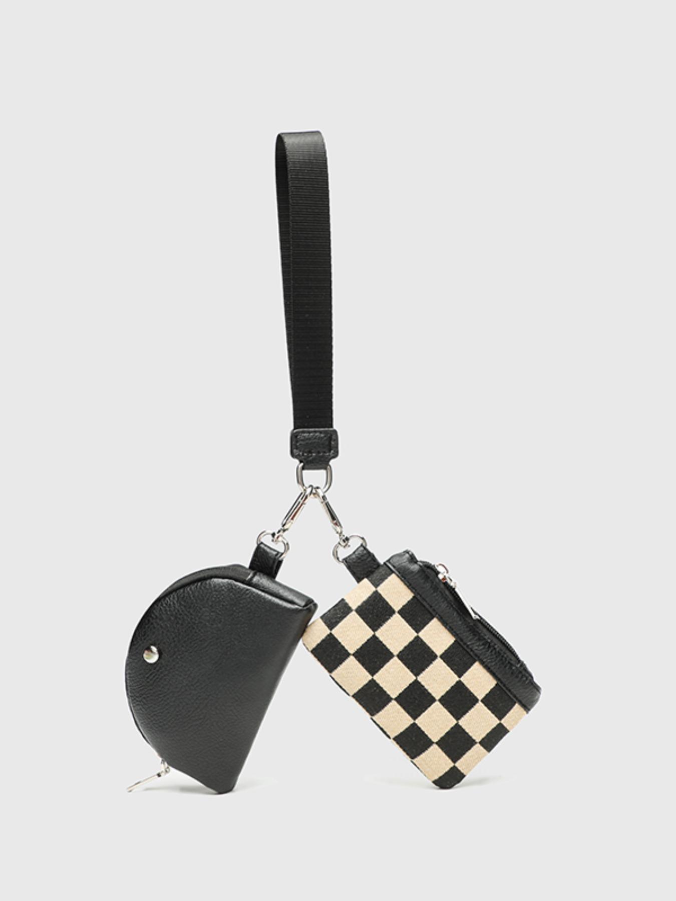 Women's Elegant Checked Pattern Zipper Short Wallet, Fashionable Colorblock Plaid Pattern Coin Purse, Casual Trendy Versatile High-quality Daily Wallet