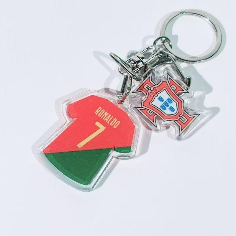 2026 World Cup Style Jersey Keychain, Messi Neymar Ronaldo Mbappe, Fashion Accessory, Sports Memorabilia, Unique Gift Idea