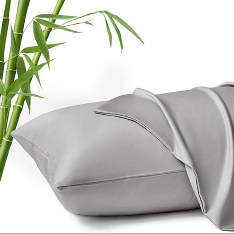 Cooling Pillowcase for Soft and Smooth Touch, Reduces Friction-Induced Breaks, Sleep Wrinkles, and Irritation, Gentle on Skin and Hair