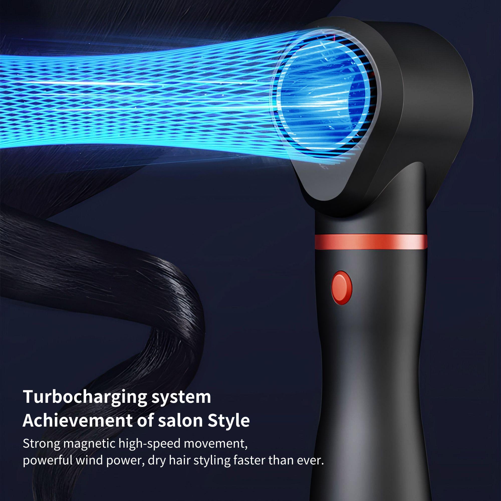 4 in 1 Hot Air Brush, 4 Counts/set Volumizing Hot Air Comb with Styling Heads, Hair Styling Tool for All Hair Types