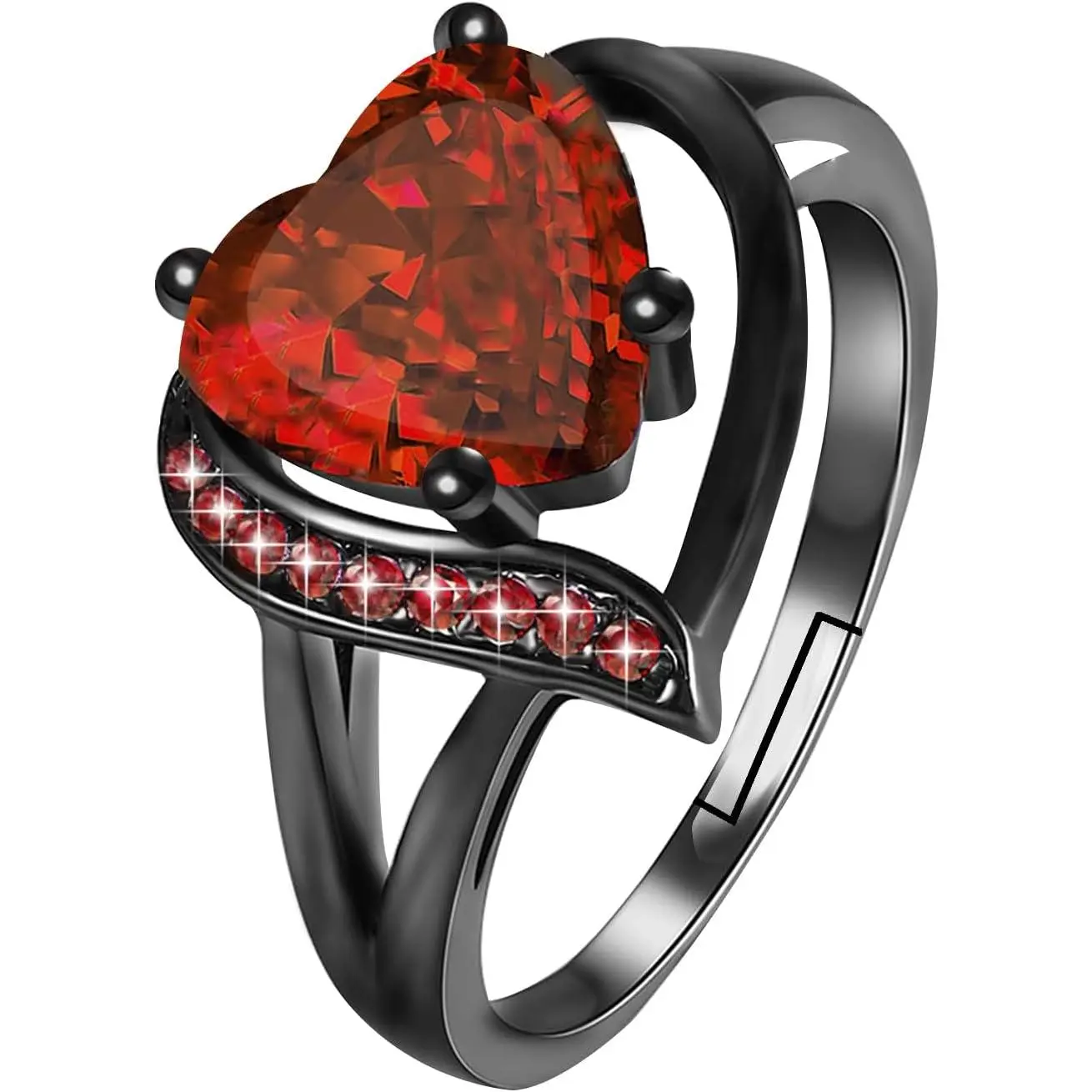 Heart Engagement Ring, Promise Eternity Ring for Women,  Cut Cubic Zirconia CZ Wedding Promise Rings  ,Friendship Promise Fashion  Valentine