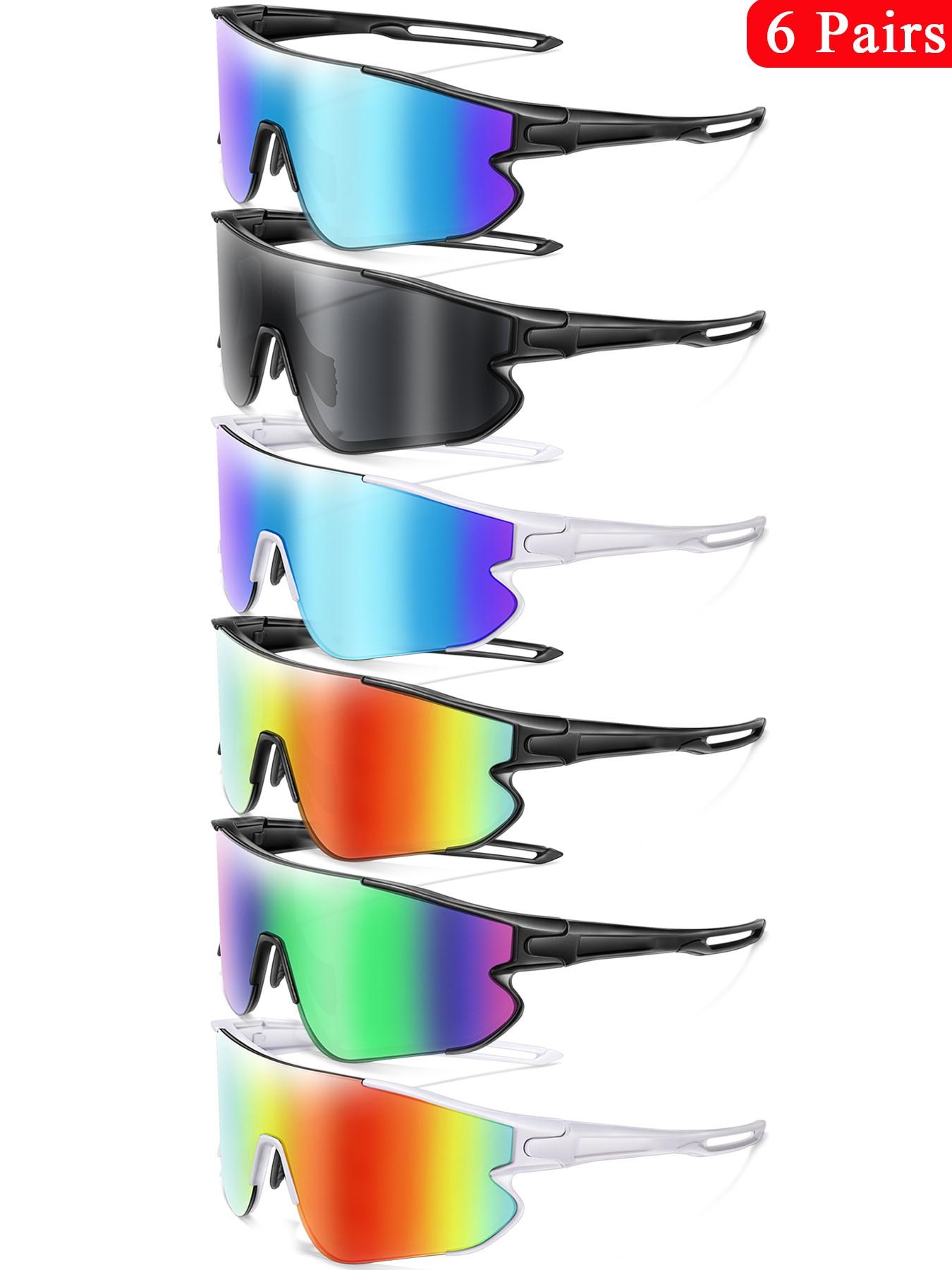 Reflective Unisex Cyclist Sunglasses 6 Piece Fashion Sport Sunglasses Set, Cycling Hiking Running  main image 4