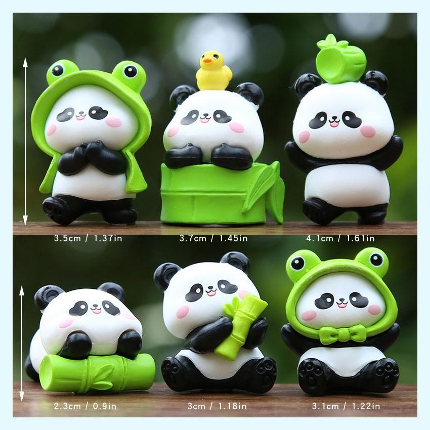 New Panda Plush Toy Set, Healing Desk Decor, Creative Office Trendy Cute Pet, Handmade Birthday Gift, Unique Collectible Figure