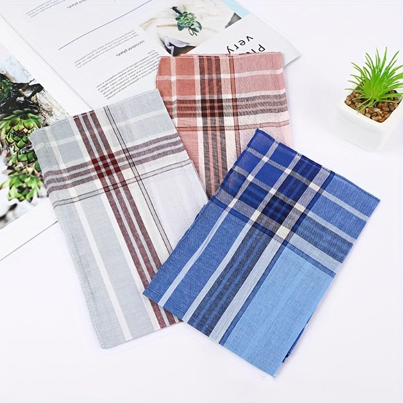 12 /24Pcs Men's Handkerchiefs, Soft and High-Quality Men's Handkerchiefs, Elegant Design for Daily Use, Perfect Gift Idea for Him