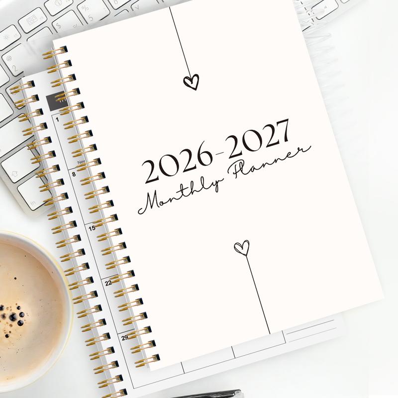 Jan 2026–Dec 2027 Monthly Planner, 24-Month College Planner and Weekly Agenda Notebook, Simplified To-Do Planner to Boost Productivity