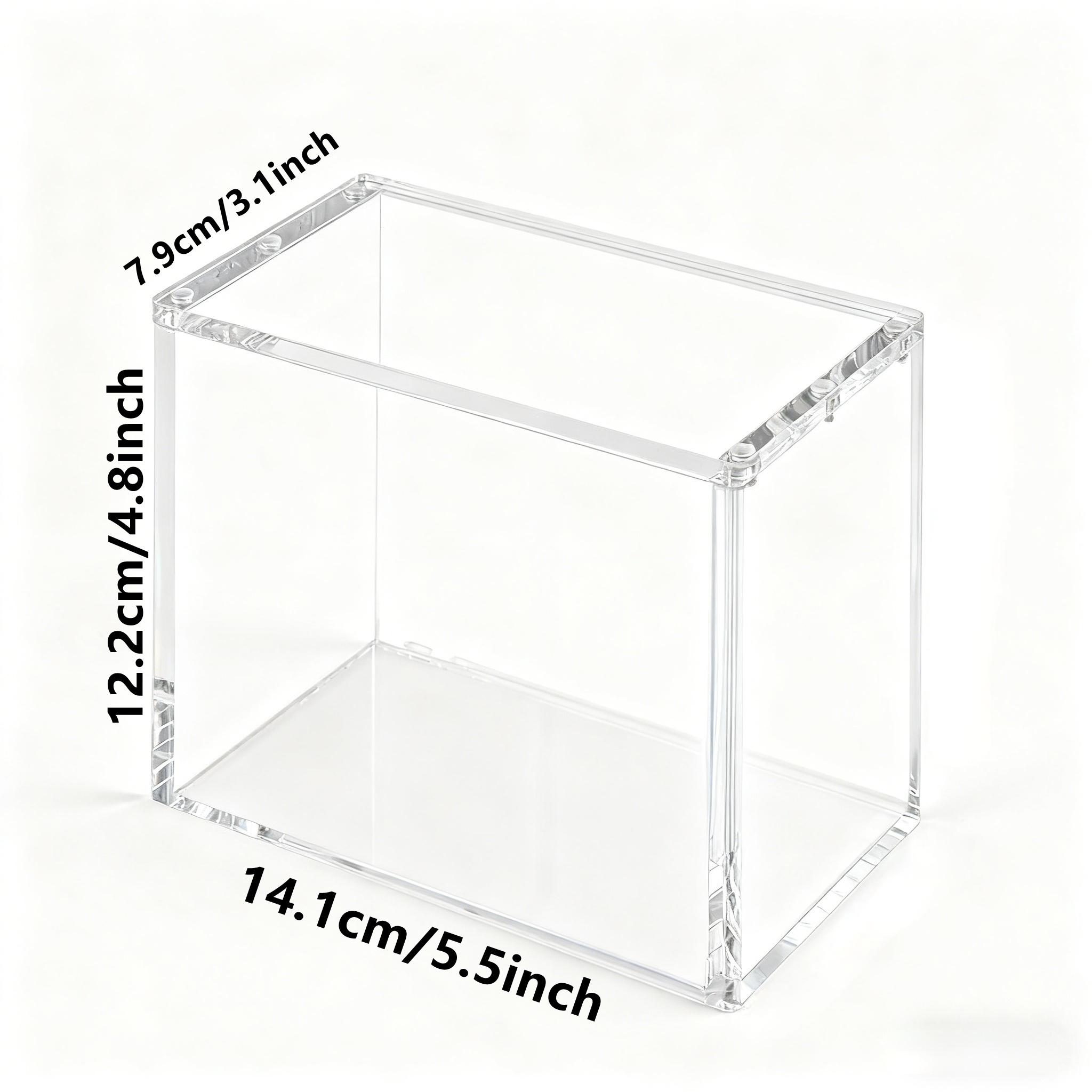 Acrylic Stackable Display Case for Elite Trainer Etb Cards, Trade Card Box, Dustproof High Transparency Magnetic Closure, Durable Collectible Storage Box