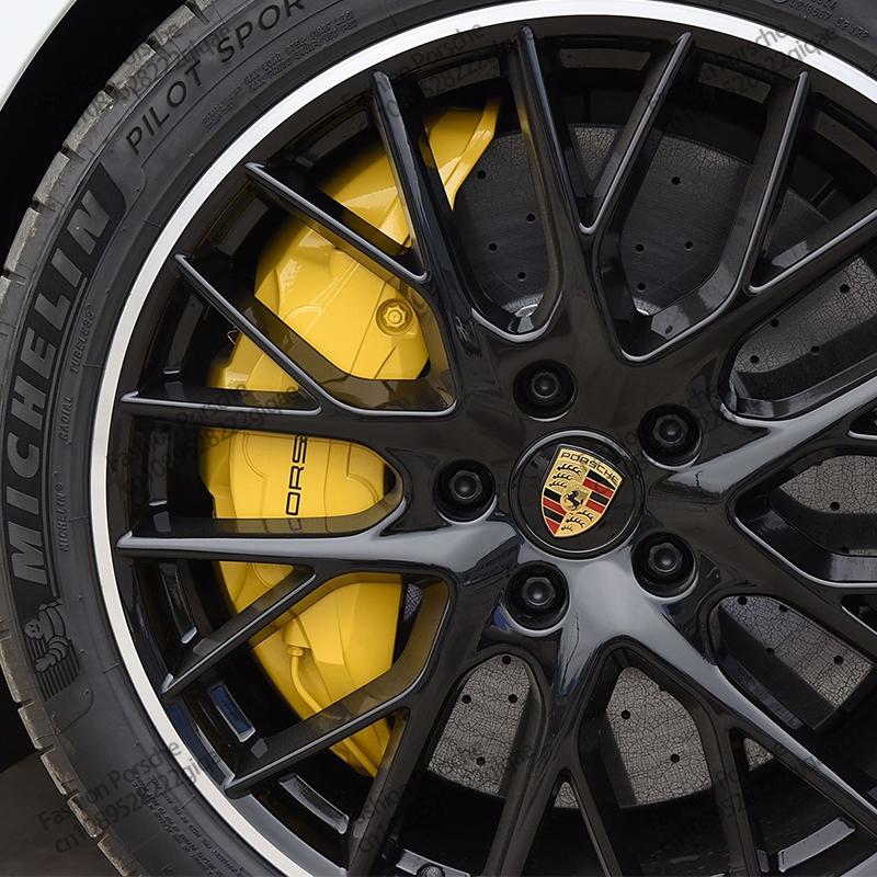 4Pcs 65/76mm Car Wheel Center Hub Cap For PORSCHE PANAMERA TAYCAN Macan 2023-2025 Spyder Carrera Boxster Cayman Cayenne 971 911 718 Car Decoration Accessories