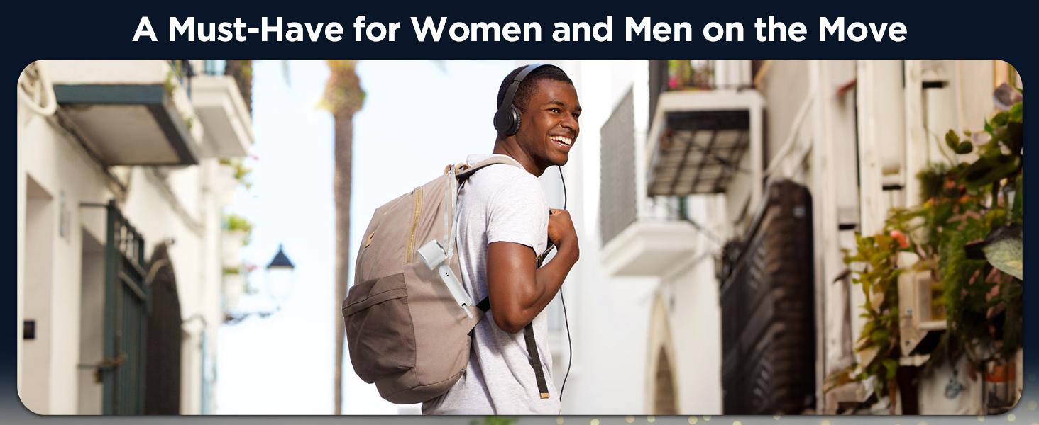 Portable Handheld Turbo Fan, 3 Gear Wind, Battery Operated, Up to 18 Working Hours, 3 IN 1 Hand Fan with Air Turbo Tech Cooling Fan for Outdoor Activities, Travel, Working,fathersdaygifts