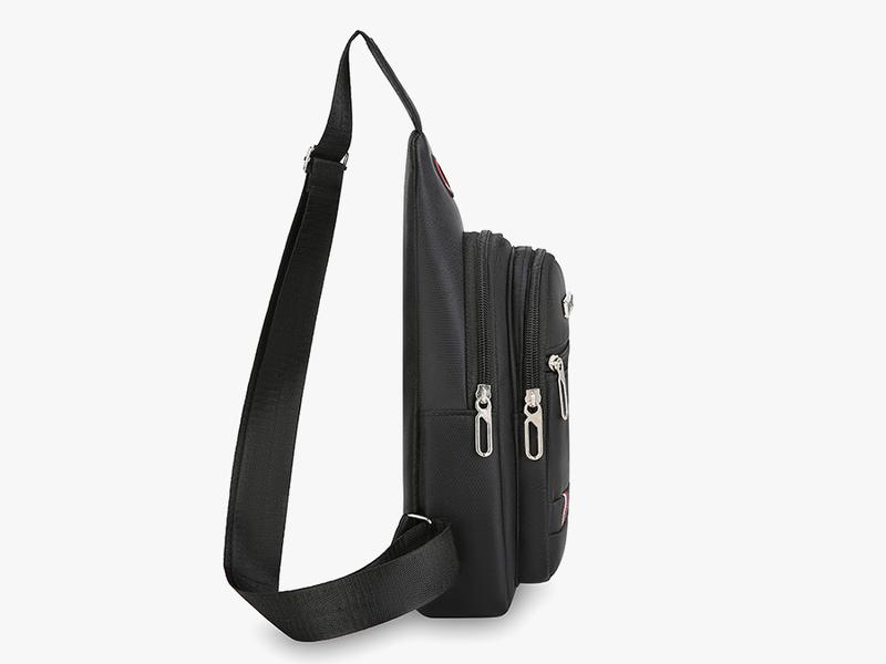 NYRAT Casual Small Multipurpose Crossbody Sling Backpack Waterproof Sling Gym Bag Travel Hiking Chest Bag Daypack for Men Hole Headphone