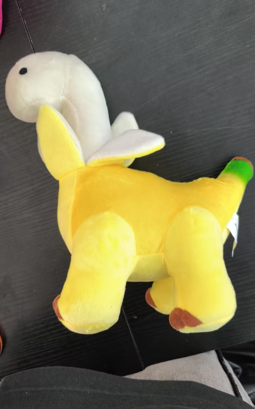 Adorable Banana Dragon Plush - Ultra-Soft Stuffed Dinosaur Toy - Fun & Creative Soothing Doll - Kawaii Room Accessory & Birthday Present