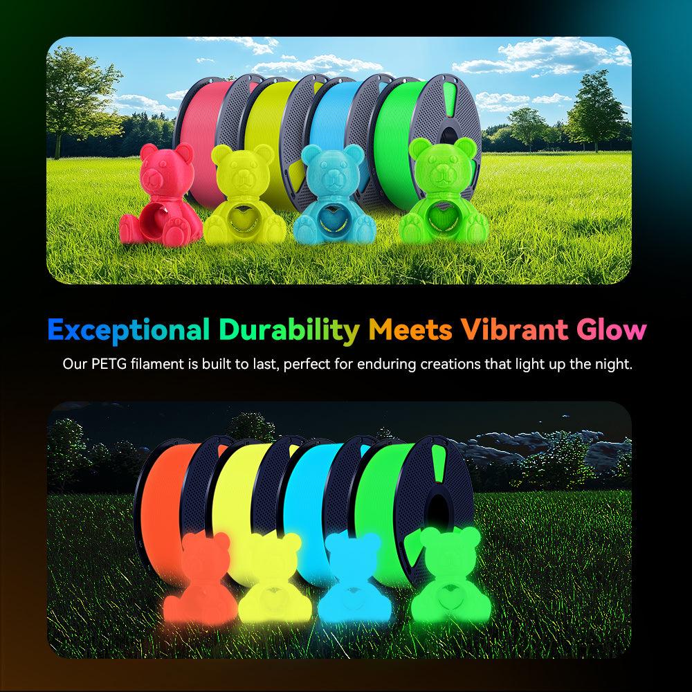 PETG Glow in The Dark (Luminous) SUNLU 3D Printer Filament 1KG PETG Glow in The Dark (Luminous) SUNLU 3D Printer Filament 1KG