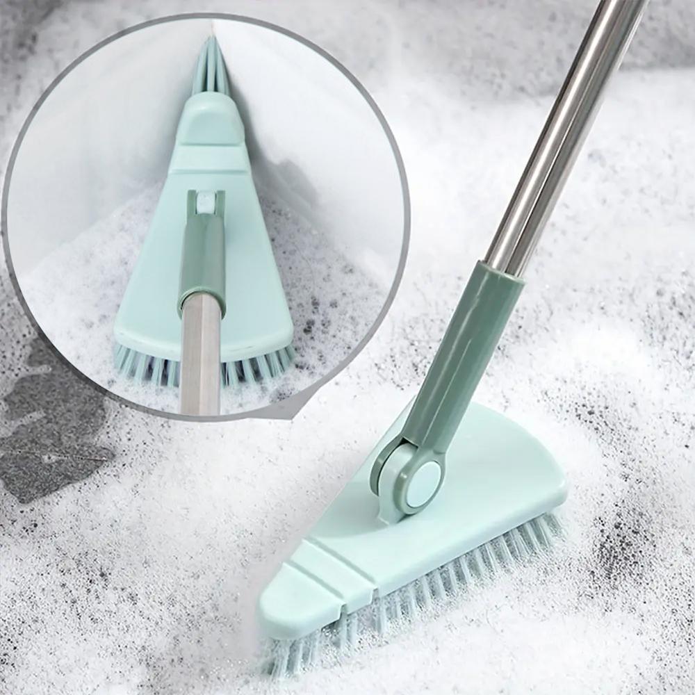 Stiff Bristle Shower Brush, Removable Cleaning Brush with Long Handle, Home Essentials Professional Cleaning Tool for Bathroom & Kitchen & Balcony, Floor Cleaning Supplies 2024 Rug Cleaning, Summer Gift