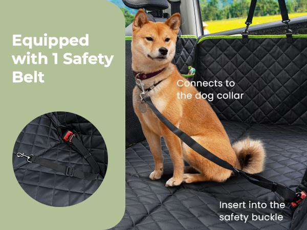 Pecute Upgraded Back Seat Extender for Dogs with Impact Foam Dog Car Seat Cover