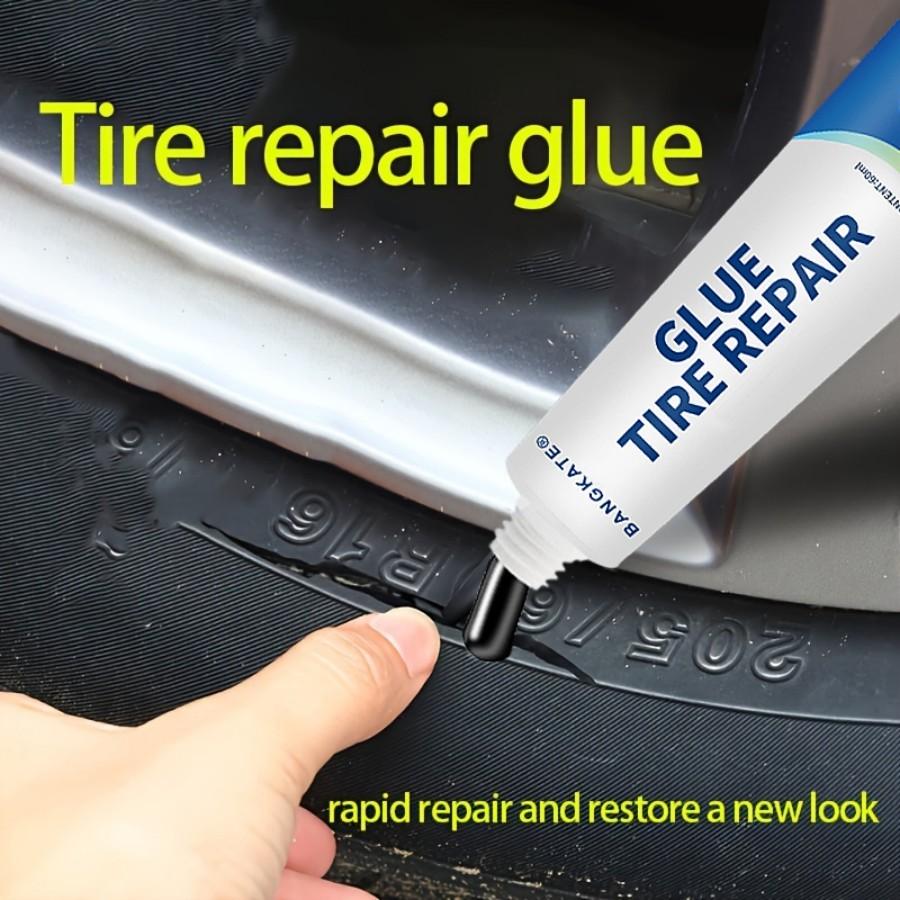 Rapid Tire Repair Glue Set, Quick-Durable Solution for Car & Bike Tyres, Universal Fit Design, Easy Application Process, Includes Tools