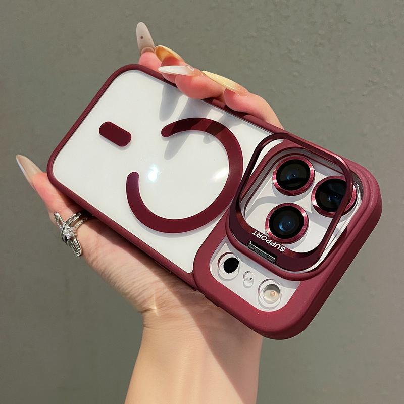 Magnetic Case For iPhone 17 Pro Max 16 15 14 13 12 Camera Lens Protector Anti-Yellowing Soft Edge and Anti-Scratch Hard Back, Shockproof Military-Grade Protection Acrylic Clear Phone Cover