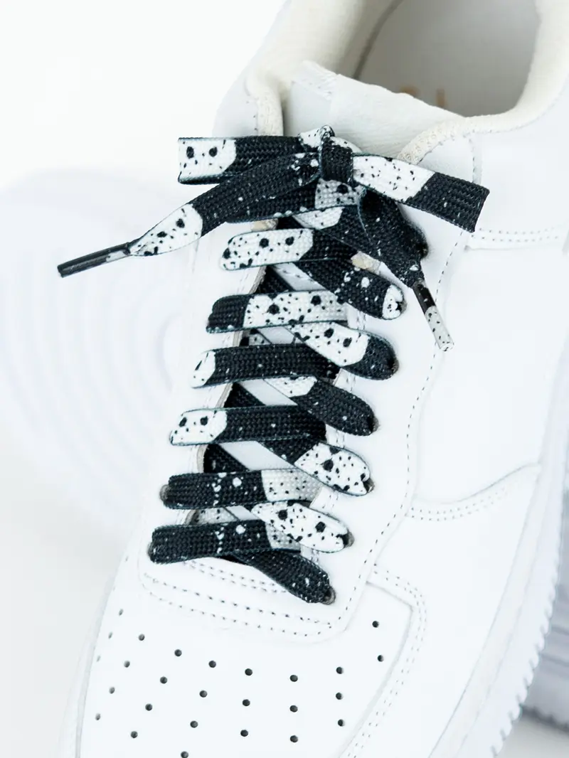 Pair of 8mm Personalized Shoelaces, Sporty Casual Versatile Shoe Laces 120cm Long, All Seasons Fashion Accessory