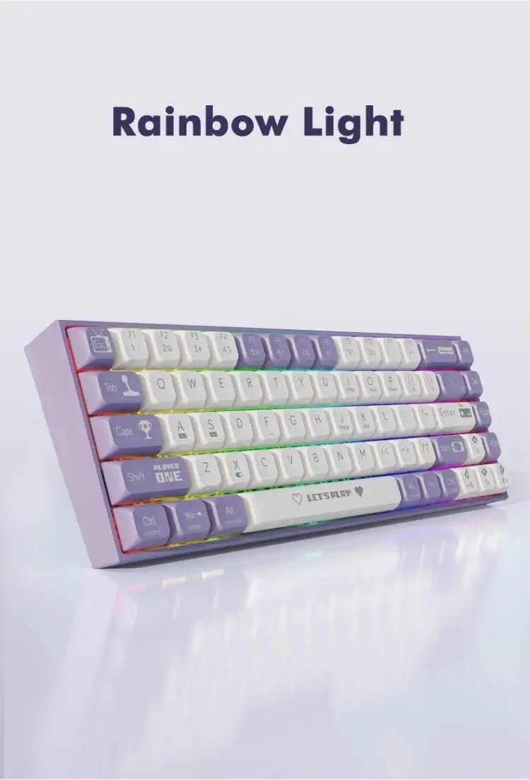 Mage Ak680 Mixed Color Wired Version, Tea Axis / Axis, DIY Keyboard Mouse Model, Ca Prop 65 Re No