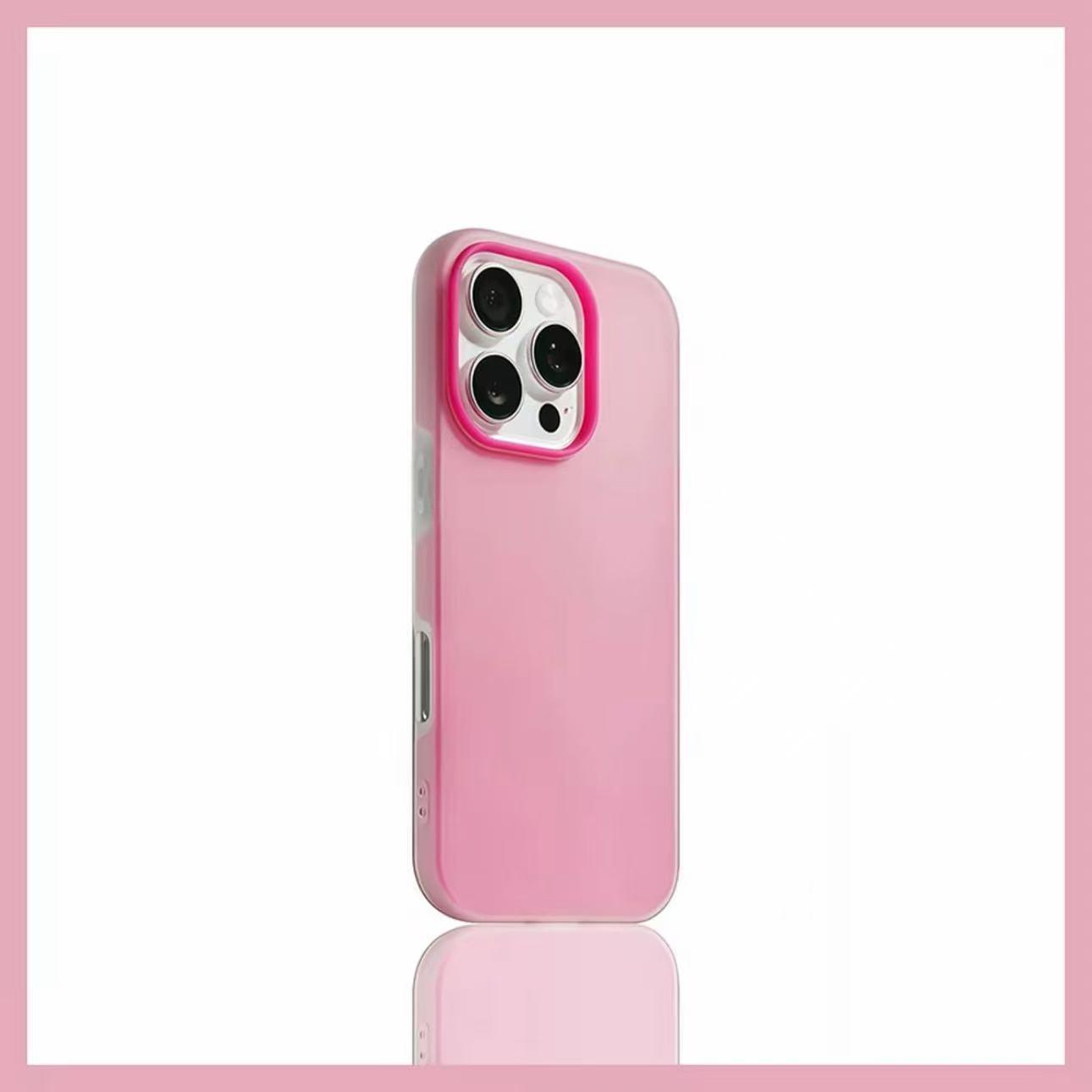 Phone case with a simple design, solid color, and a jelly-like feel. Suitable for iPhone 17, 16, 15, 14, 13, 12, 11promax. Can hold photos. Size XS.