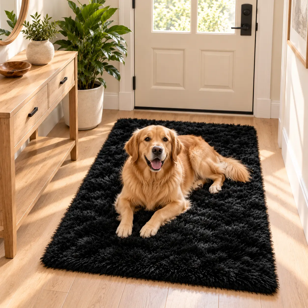 2x3 & 3x5 Small Area Rug, Machine Washable Fluffy Shag Rug in Multiple Colors, Ultra Soft Plush Non-Slip Accent Carpet for Entryway, Bathroom, Bedside, Closet, Bedroom & Dorm, Cozy Indoor Throw Rug