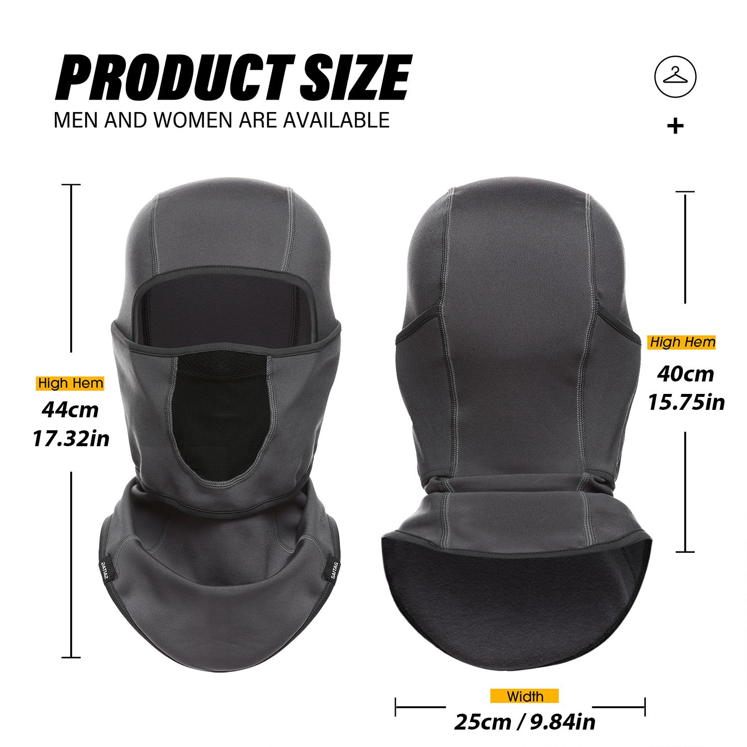 Unisex Windproof Balaclava Ski Mask, Warm Full Face Covering for Outdoor Snow Sports & Cold Weather Work, Men Women Winter Protective Gear