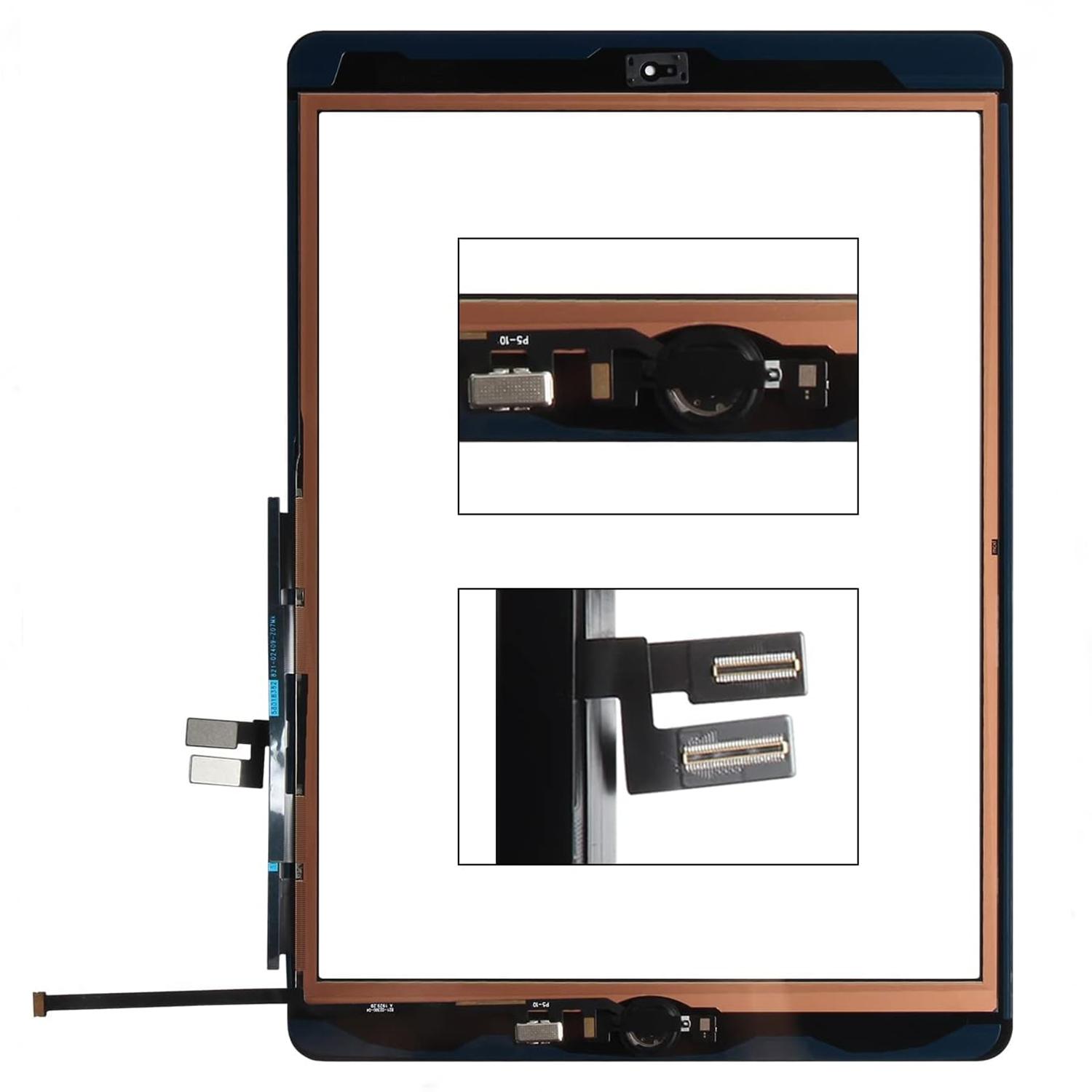 for iPad 9 10.2" 2021 Screen Replacement, for iPad 9th Generation A2602 A2603 A2604 A2605 Touch Screen Digitizer Glass Panel Lens Repair Kits(Not LCD)